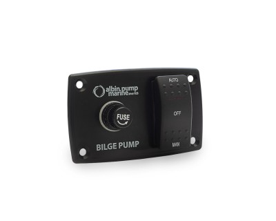 01-66-027 Bilge Pump Panel 3-way 12/24V
